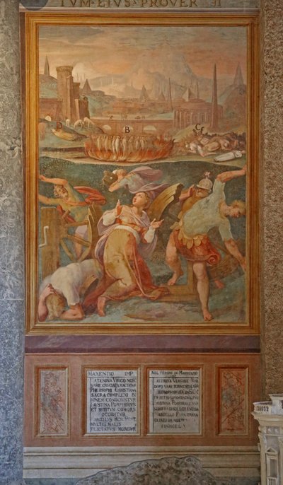 St Catherine quebra a roda de Cristoforo and Tempesta, Antonio Roncalli