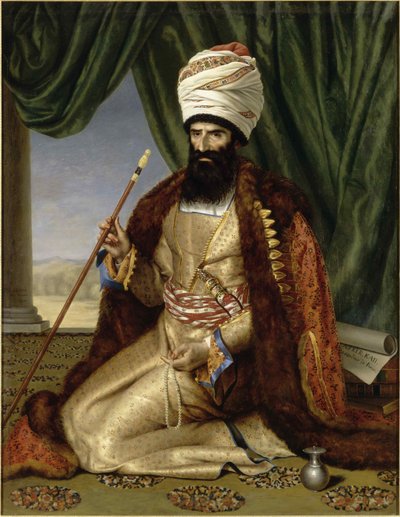 Retrato de Asker Khan, embaixador da Pérsia, em Paris em 1808, 1809. de Césarine Henriette Davin Mirvault