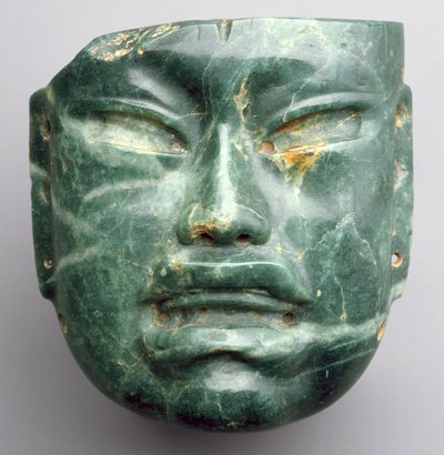 Máscara, 900-400 AC (jadeíte) de Culture Olmec