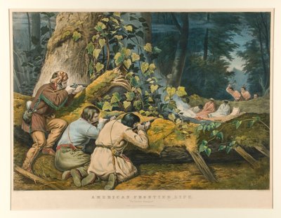 Vida de fronteira americana de Currier and Ives