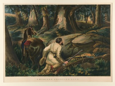 Vida na fronteira americana/ No caminho da guerra de Currier and Ives