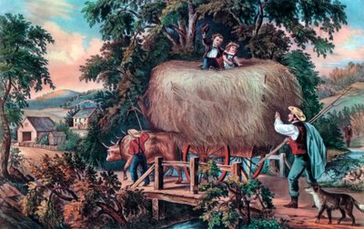 Tempo de Feno, A Última Carga, 1868. de Currier and Ives