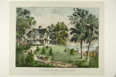 Verão nas Terras Altas de Currier and Ives