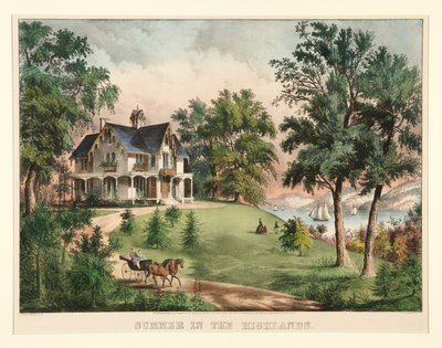 Verão nas Terras Altas de Currier and Ives