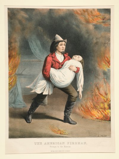 O Bombeiro Americano / Pronto a socorrer de Currier and Ives