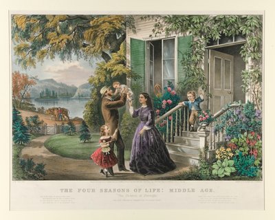 As quatro estações da vida: Idade Média de Currier and Ives