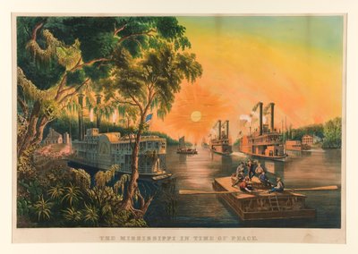 O Mississippi em Tempo de Paz. de Currier and Ives