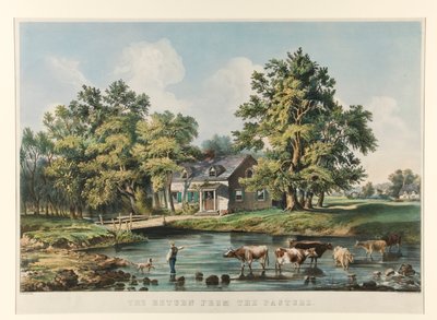 O regresso do pasto de Currier and Ives