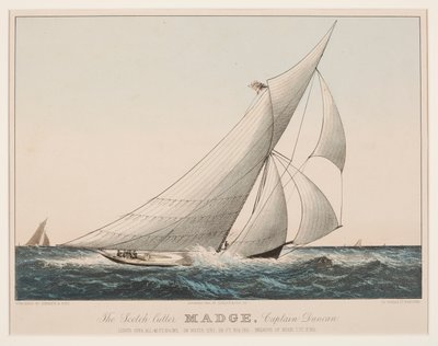 O Cortador Escocês Madge, Capitão Duncan de Currier and Ives