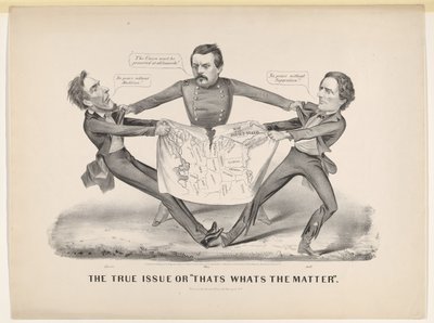 A verdadeira questão ou isso é o que importa, 1864. de Currier and Ives