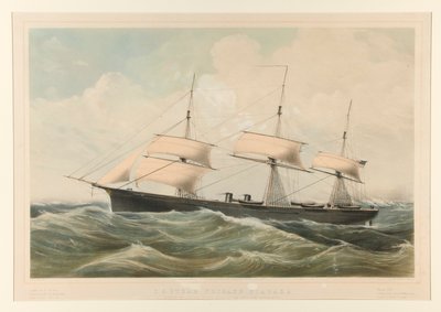 Fragata a Vapor Niágara dos Estados Unidos de Currier and Ives