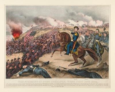 a Tempestade de Fort Donelson, Tennessee. 15 de fev., 1862 de Currier and Ives