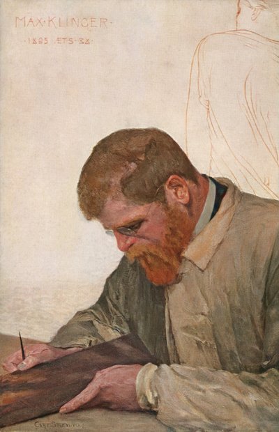 Max Klinger, c.1900 (pintura) de Curt Stoeving