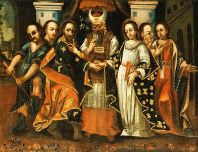 O casamento da Virgem de Cuzco School