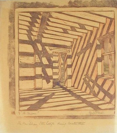 The Carcase, c.1929 (linocut) de Cyril Edward Power