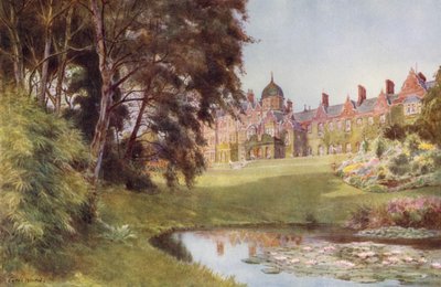 A Corner of the Lake, Sandringham (lito colorido) de Cyril Ward