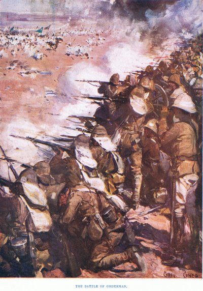 A Batalha de Omdurman 1898, 1915 de Cyrus Cuneo