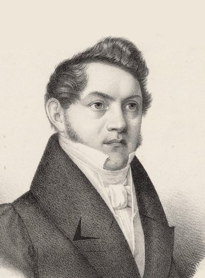 Retrato de Carl Gottlieb Reissiger 1798-1859, c. 1830. de Czauczik