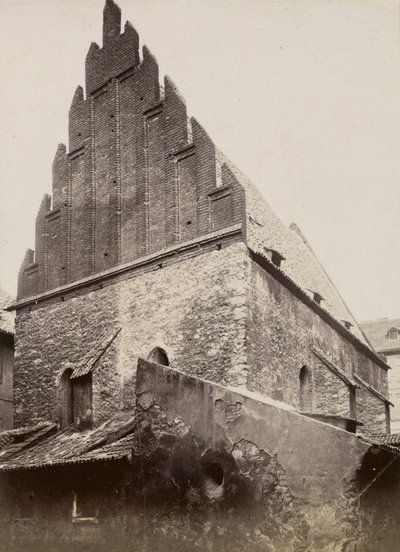 A Antiga Nova Sinagoga, c.1875 de Czech Photographer Czech Photographer