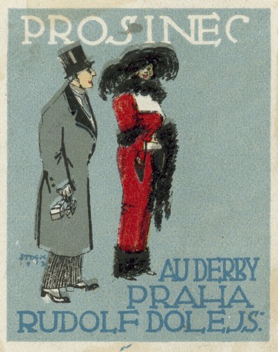 Dezembro. Au Derby Rudolf Dole moda, Praga de Czech School