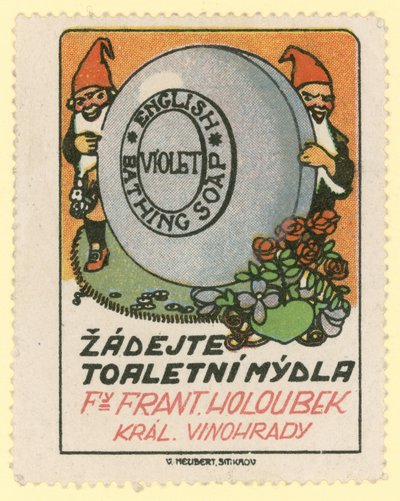 Frantisek Holoubek Violet Inglês sabão de banho de Czech School