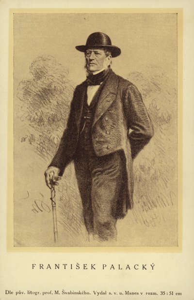 Frantisek Palacky (1798-1876), historiador e político checo de Czech School