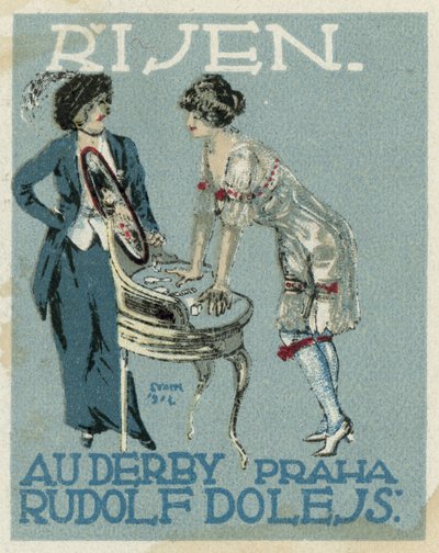 Outubro. Au Derby Rudolf Dole moda, Praga de Czech School