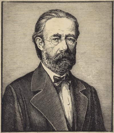 Retrato de Bedrich Smetana de Czech School