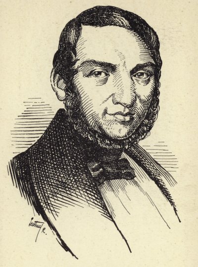 Retrato de Frantisek Skroup de Czech School