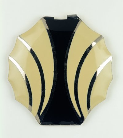 Princesa Art Deco Pó Compacto, Checo, década de 1920 de Czech School