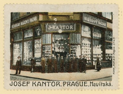 Frente de loja de Josef Kantor, Praga de Czech School