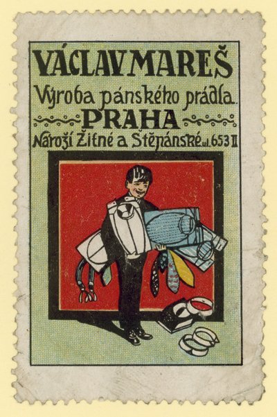 Vaclav Mares, fabricantes de moda masculina, em Praga de Czech School