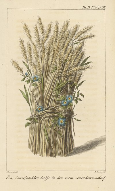 Tigela em forma de feixe de milho de D. Sluyter