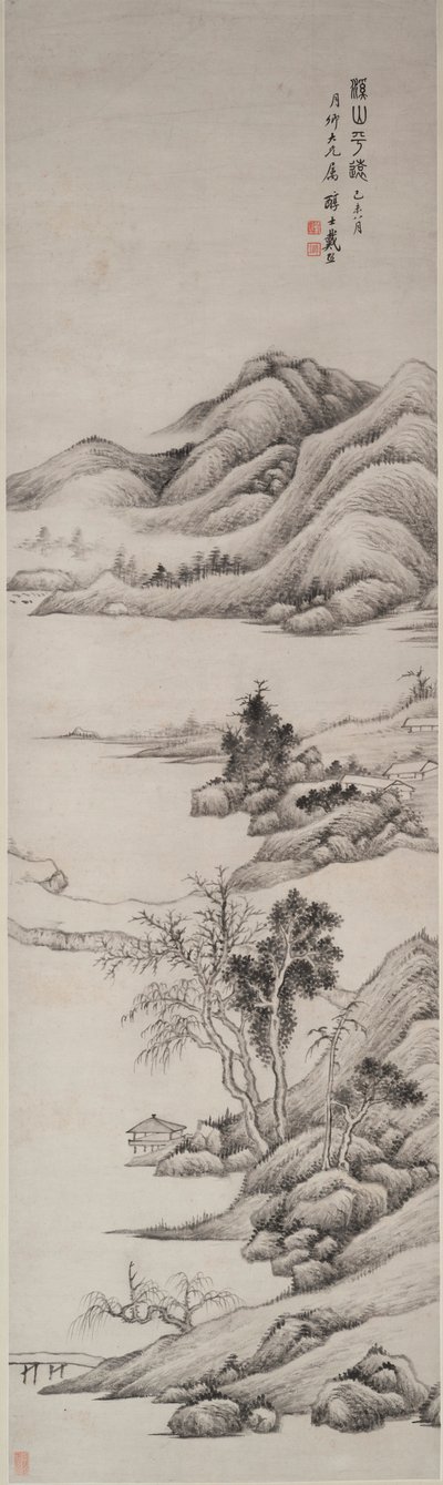 Cursos de água e Montanhas Distantes de Dai Xi