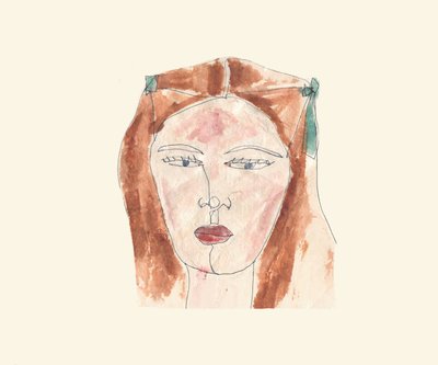Rapariga (aguarela) de Daisy de Villeneuve