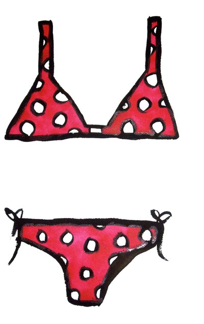 Biquíni de bolinhas de Daisy de Villeneuve
