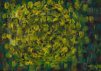 Verde e Amarelo Vibrantes – Abstrato de Dale Hefer