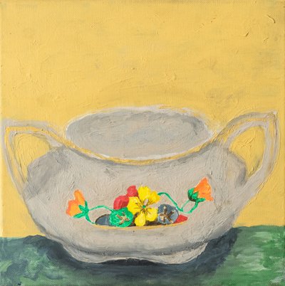 Açucareiro com motivos florais de Dale Hefer & Family