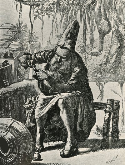 O Dervise arranca os cabelos da cauda de gatos, 1906. de Dalziel Brothers