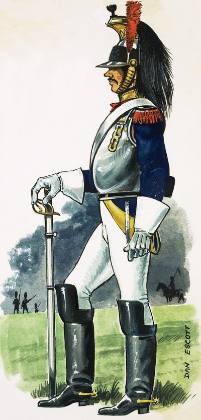 couraça montada francesa do Exército Imperial de França de Dan Escott