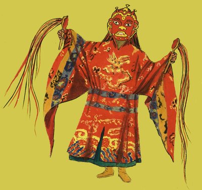 Traje teatral japonês de Dan Escott