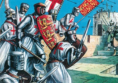 O rei Ricardo I a invadir as muralhas de Acre de Dan Escott