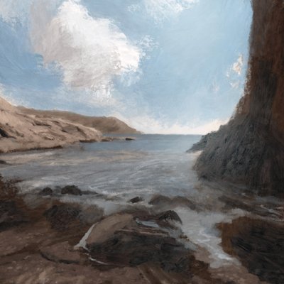 Praia de Castle Cove de Dan Hobday