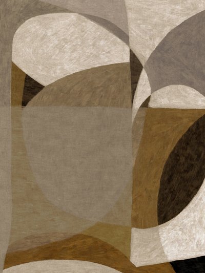 Formas abstratas com tons terrosos de Dan Hobday