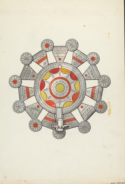 Suporte de vela de estanho cortado de Dana Bartlett