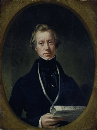 John Orlando Parry (óleo sobre cartão) de Daniel (1806 70) Maclise