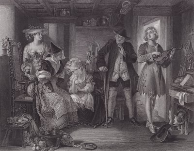 Uma Cena de "Midas" (gravação) de Daniel (after) Maclise
