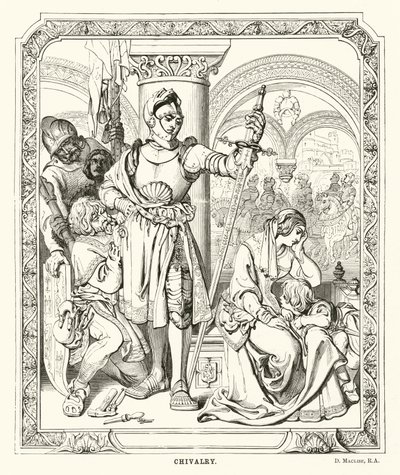 Cavalaria (gravura) de Daniel (after) Maclise