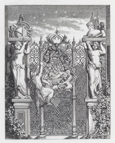 Ilustração para o poema de Tennyson, A Princesa (gravura) de Daniel (after) Maclise