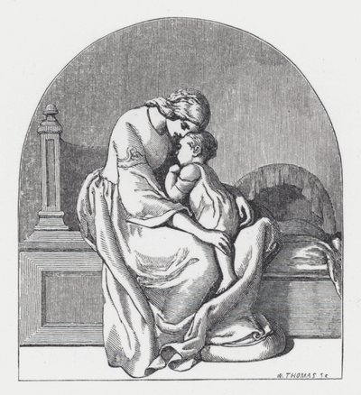 Ilustração para o poema de Tennyson, A Princesa (gravura) de Daniel (after) Maclise